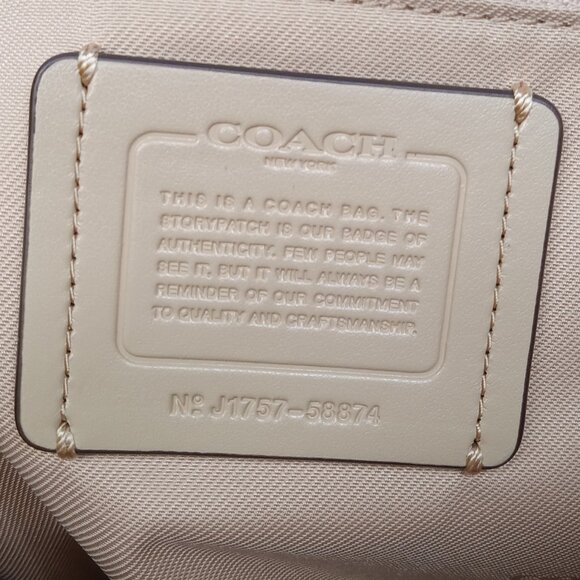 Coach Prairie Satchel Beige J1757-58874 - Picture 9 of 9